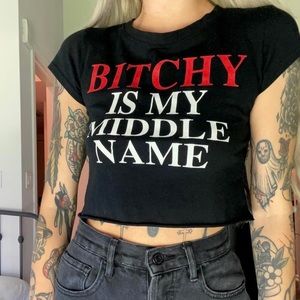 Novelty graphic baby tee